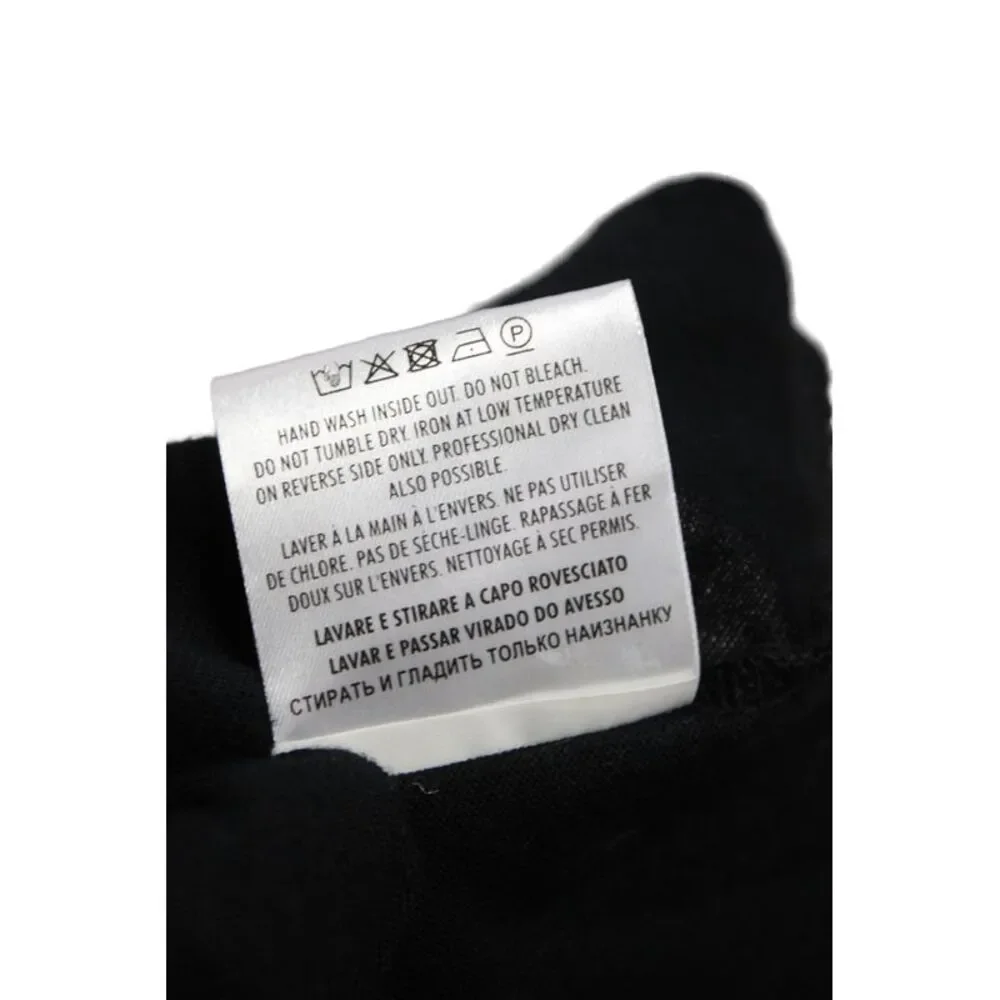 Gucci Mens Cotton Collared Short Sleeve Polo Shirt Black Size XL